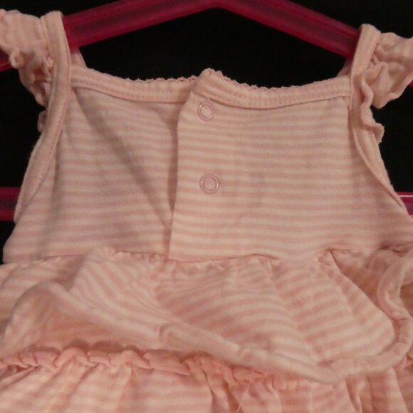 CARTER'S | 6 months | Pink Ruffle Baby Dress with Floral Applique - Picture 11 of 15